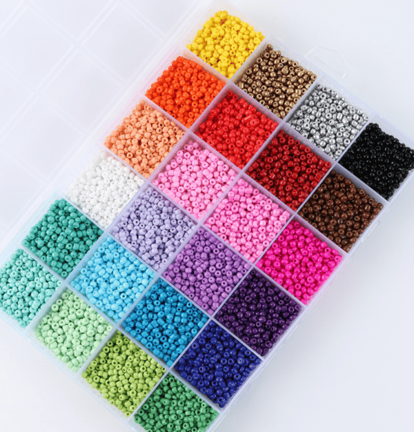 24-gids DIY farvet risperle sæt - 3mm risperle bogstaver