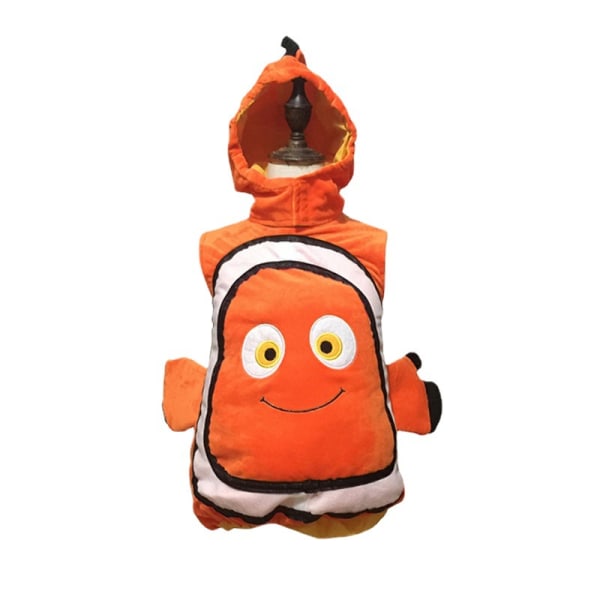 Barns Halloween-dräkt undervattens allmän mobilisering Samma clownfiskväska Nemo fishtailväst tecknade prestationskläder (lämplig för hei