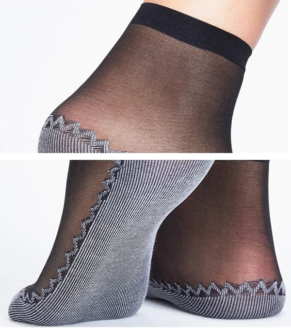 Dame 10 Par Silkeagtige Tynde Nylon Korte Ankelstrømper