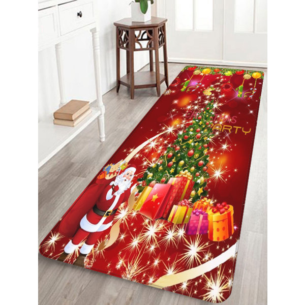 Julepynt Tæpper Glædelig Jul Indendørs Hjemmetæpper Dekor Glædelig Jul Dekorativ Julepynt Ornamenter Festpynt Gaver (D 40x120CM) D