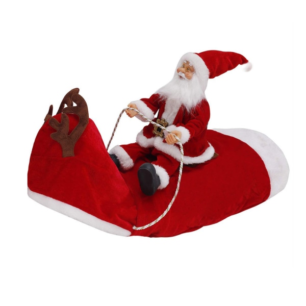 Julhunddräkt Jultomten rider husdjur rollspel Medium och stor hunddräkt (justerbar XXL byst 76-90 cm)