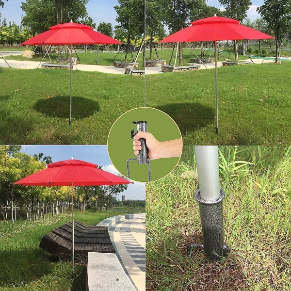 Parasolfod Plæne Torn Parasolfod, Udendørs Parasol Jordspyd Parasol Jordspyd (plæne torn stand til strand fiskeri have)
