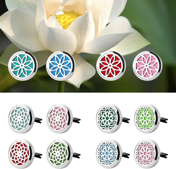 Bil Diffuser Ventilklips - 30mm Aromaterapi Eterisk Olje Bil Diffuser Ventilklips (4 Ventilklips, Metall)