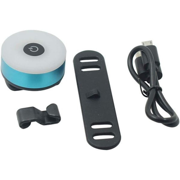 Sykkel Baklys, USB Oppladbart LED Vanntett Varsellys 5 Moduser Baklys