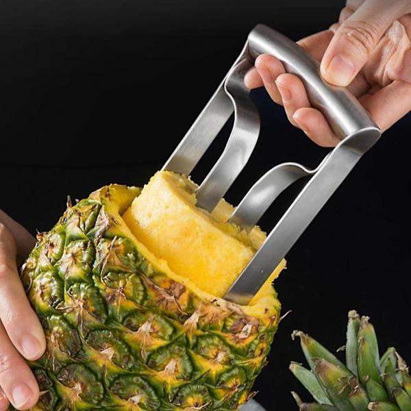 Kök Ananas Corer Rostfritt stål Fruktskärare Supersnabb skalare Verktyg för skivning |