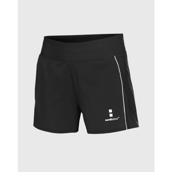 NordicDots Women Shorts Black w ballpocket back XS