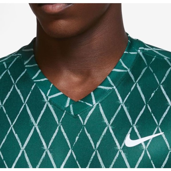 Nike Victory Printed Top Mens Green XS
