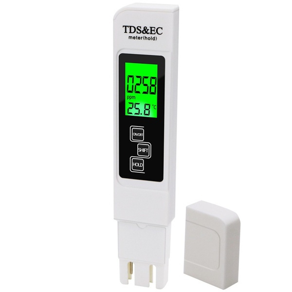 Professionell PH Meter Vattenkvalitetsmätare mätverktyg vit