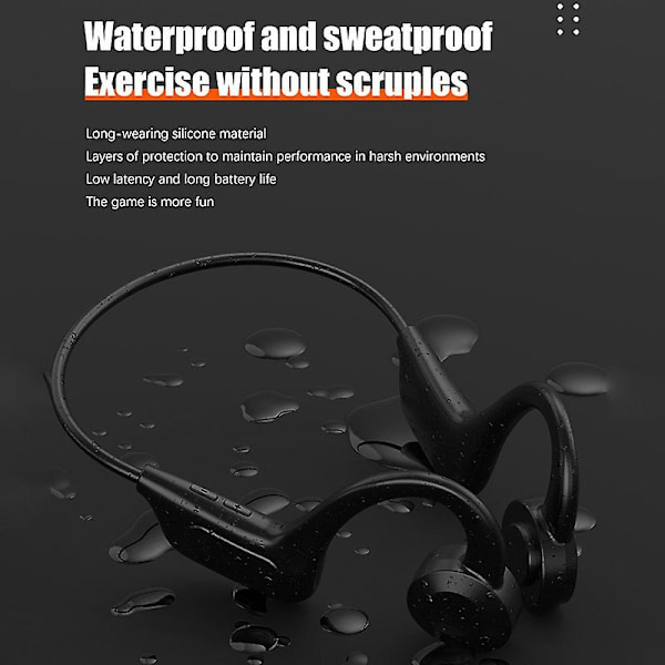 Bluetooth -headset benledningsvattentätt sportheadset