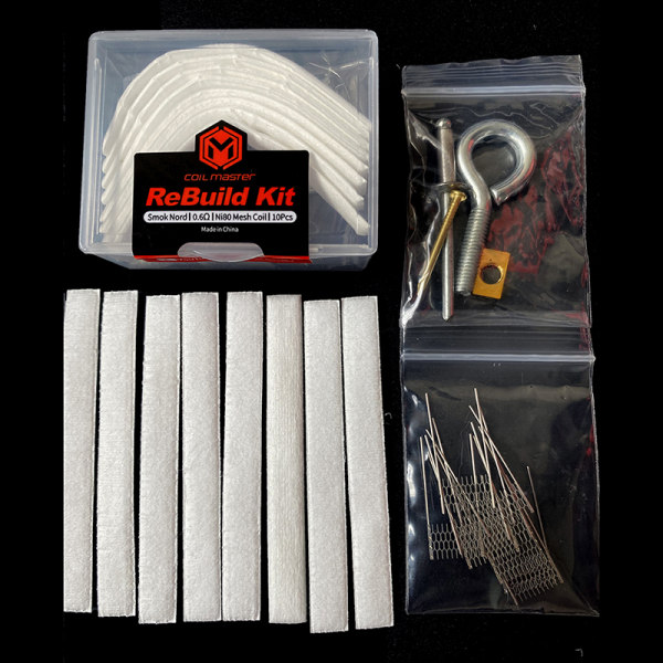 Manuell DIY Rebuild Kit för Smok Nord Ni80 0.6ohm Mesh Coil Repl 1set