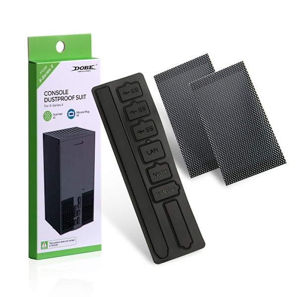 Cover skydd Mesh Filter Kit för X-box spelkonsol Svart