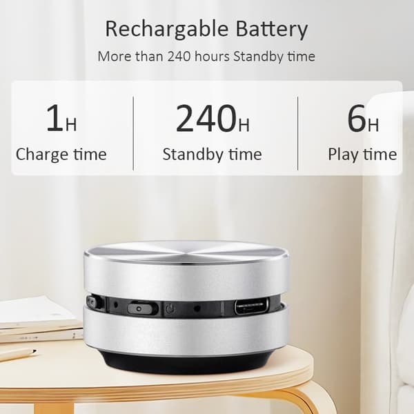 Bärbar Bluetooth Sound Box Humbird-högtalare silver silver
