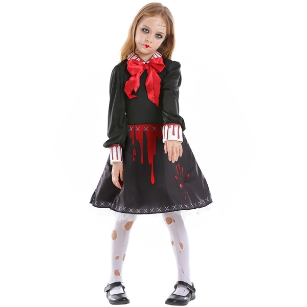 Gotisk klänning Halloween Cosplay Girl kostym M