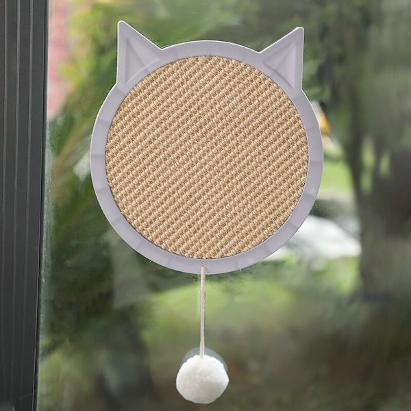 Kattskrapbrädeleksaker rosa grey
