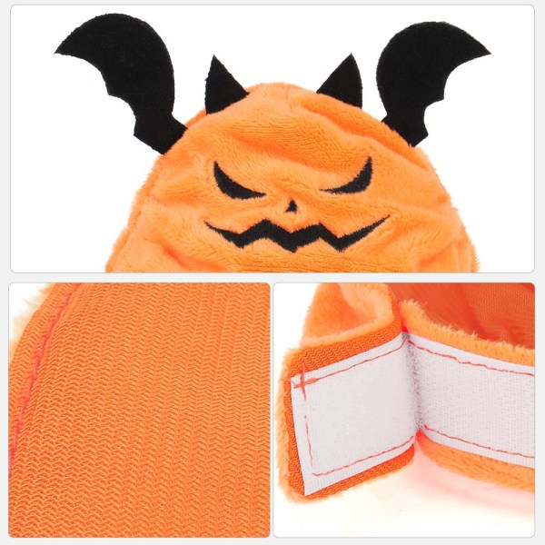 Söt Pumpa Hatt Halloween Cat Bat Hat Dress Up Huvudbonad orange 15*13*2cm black