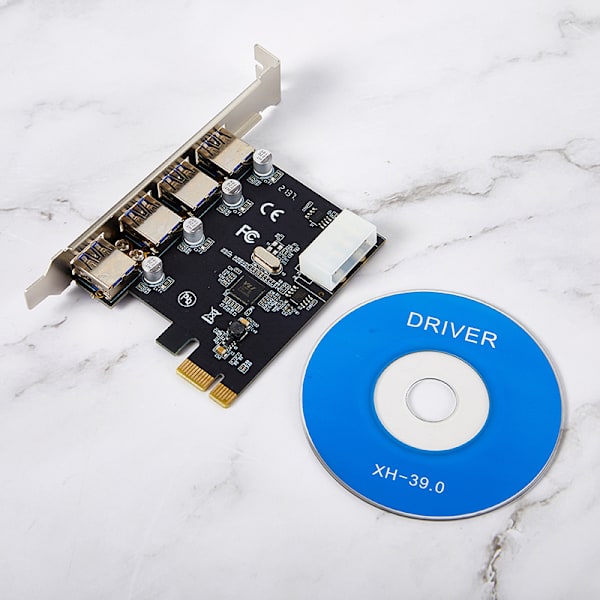 USB 3.0 PCI-E expansionskort PCI Express USB 3.0 HUB-adapter