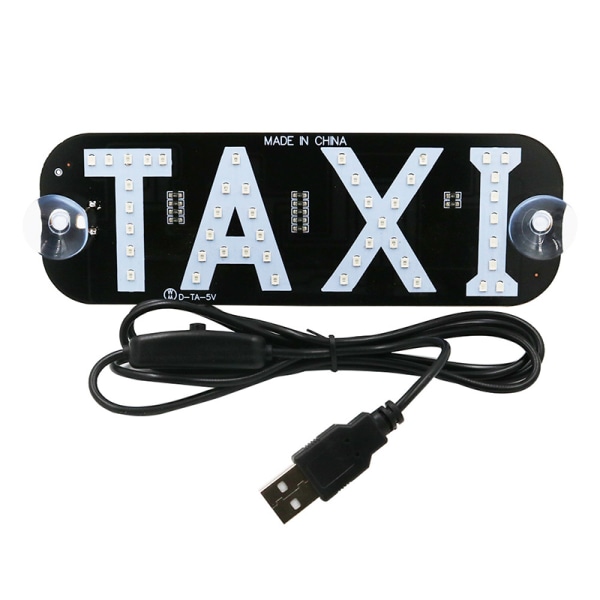 12V LED Bil Taxi Cab Indikator Energi Vindskylt Lampa Blå Red