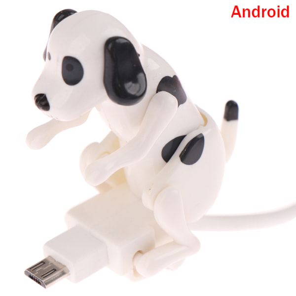 1,2M Android/Typ-C USB -kabel Mini Humping Spot Dog Smartphone Vit Android