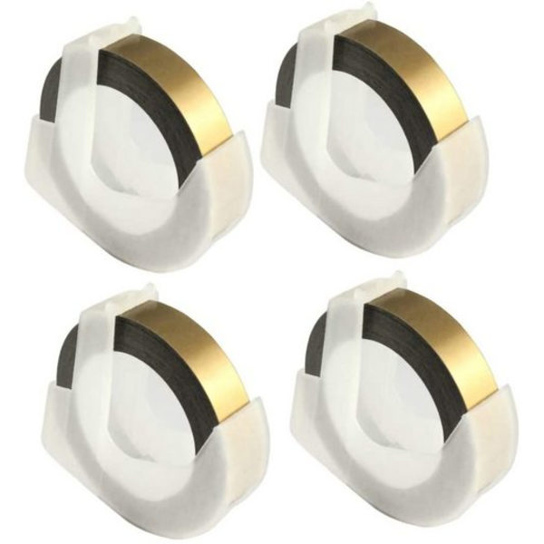 3D-präglingstejp kompatibel etikett 9 mm guld
