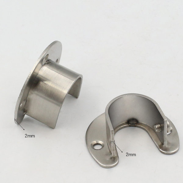 1:a garderobsfäste Heavy Duty rostfritt stål Stångsocket Fla B
