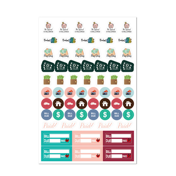 1748 st Planner Stickers Pack Scrapbook Bullet Notebook