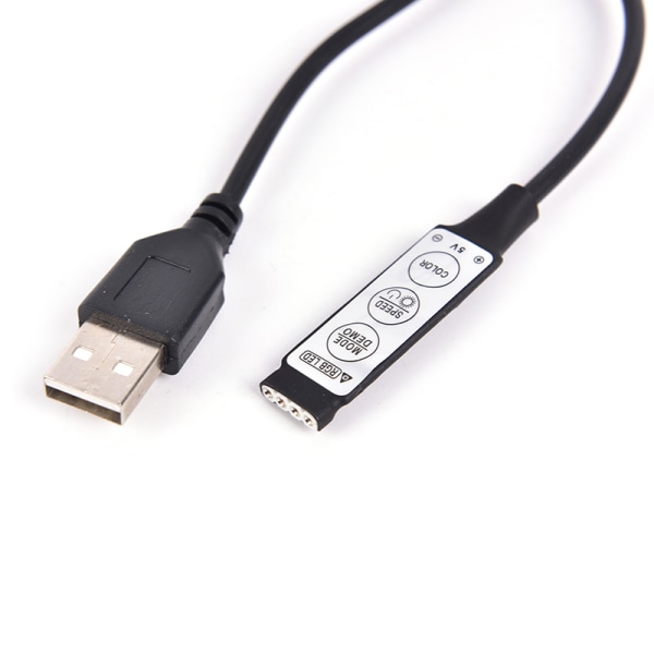 DC 5V USB LED RGB Controller 3Key 4Pin fjärrkontroll för LE