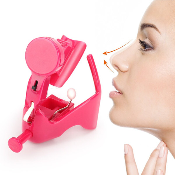 Facial Nose Corrector Lifting Shaping Bridge Uträtning rosa 7*5*7cm