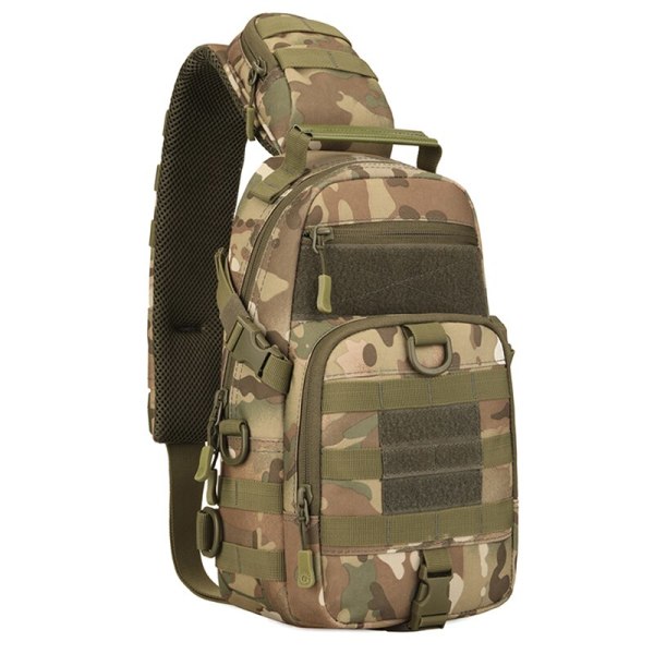 Tactical Sling Military Nylon Singel Shoulder Crossbody Bag grå 19*46*12cm black,brown camo