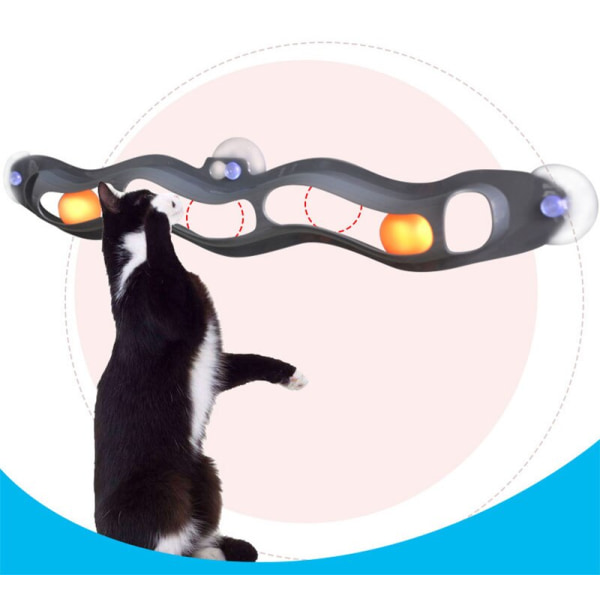 katt interaktiv leksak trackball pusselspel tunnel 1st