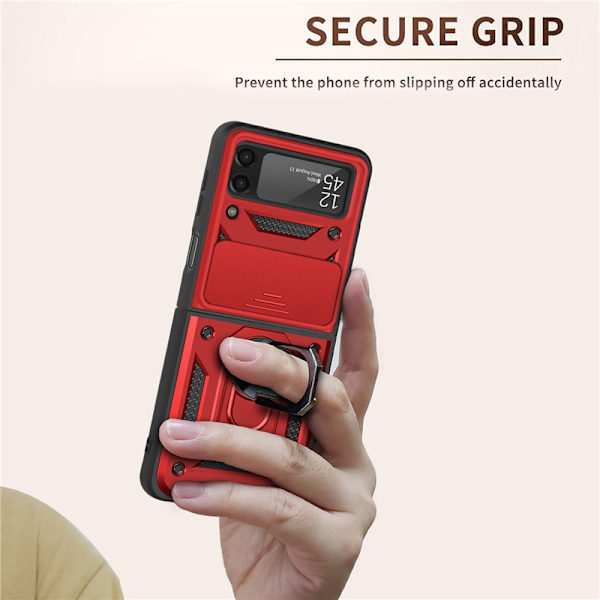 Magnetisk Mobilskal Samsung Z Flip 4/Z Fold 4 Mobilhållare Bil grön
