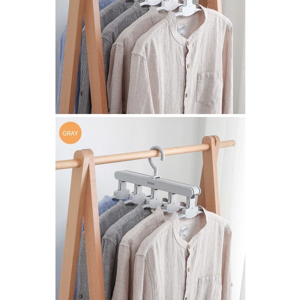 multifunktionell 5 i 1 klädförvaringsställ vit grey