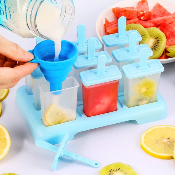 Ice Lolly-formar 9 Popsicle- molds Glasformar Återanvändbara