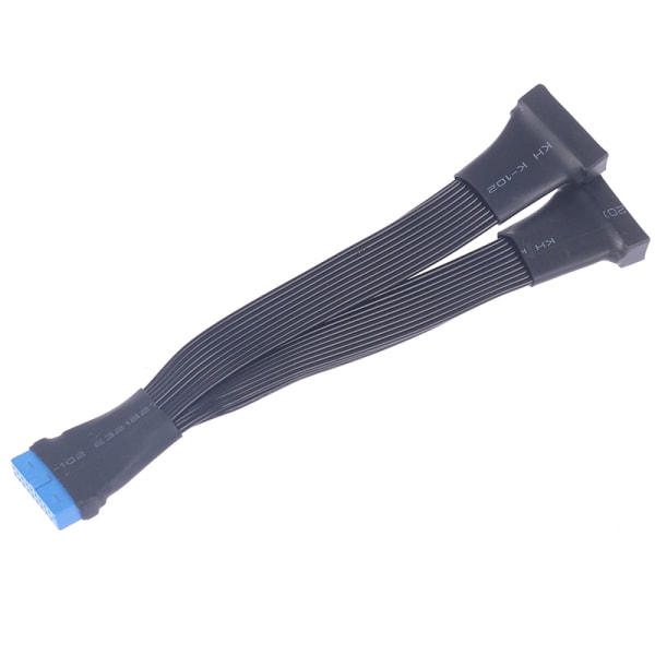 Moderkort USB 3.0 19PIN Header 1 till 2 förlängningsdelarkabel