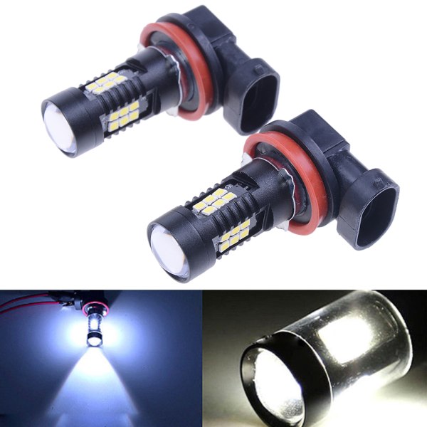 2x H8 H11 6000K 30W High Power Cree Led Dim körljus