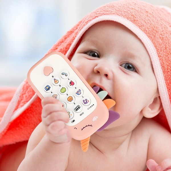 Baby mobiltelefon leksak gåvor rosa rädisa pink unicorn