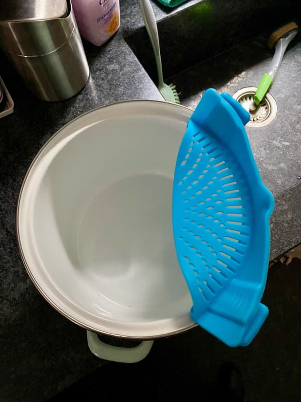 Kök Silikon Sil Clip Rack svart blue