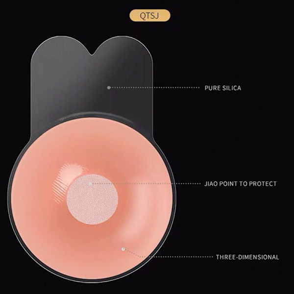 Silikon Nipple Cover Pushup Bröst För Kvinnor Intim Kanin Silikon 11cm TPU 13cm