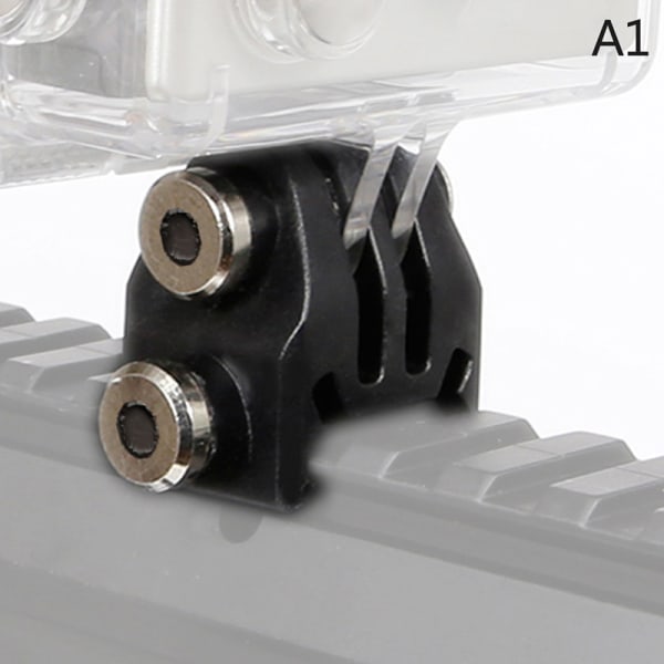 Rail Mount Adapter Action Camera Fixing Adapter Svart Black