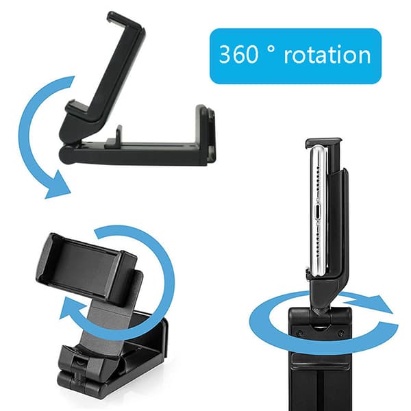360° rotation Telefonhållarklämma Multifunktionellt hopfällbart stativ