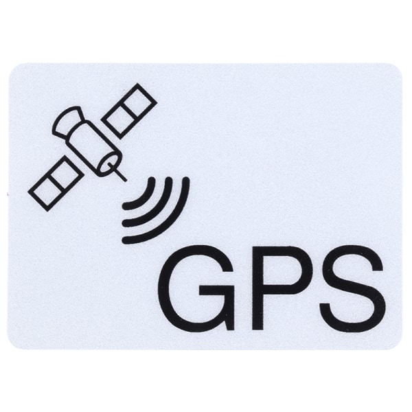 3X Anti-Theft GPS TRACKING Larmsystem klistermärke för bilcykel Silver