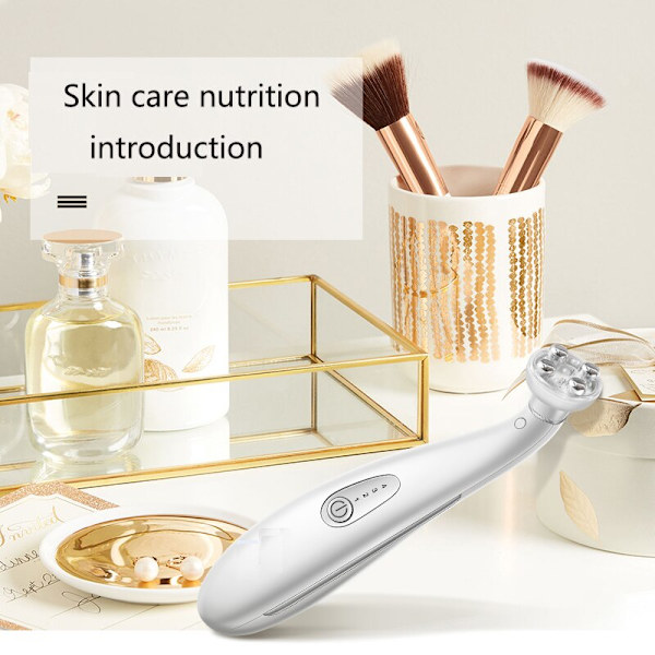 Eye Massager med värme och LED Photon RF Radio Frequency vit 198*76*45mm