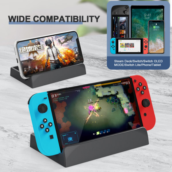 Justerbart vinkelfäste för Steam Deck Game Console Base