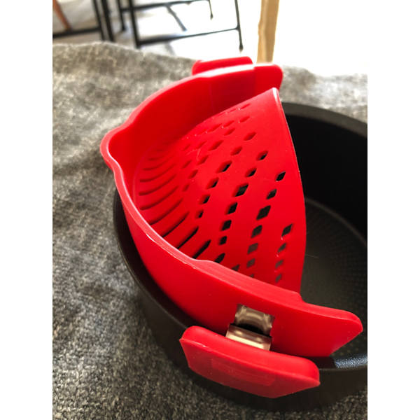 Kök Silikon Sil Clip Rack svart red