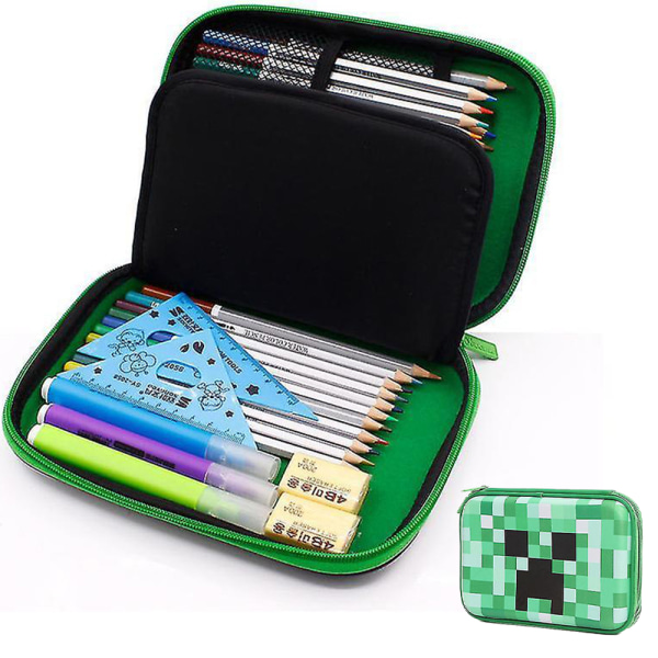Minecraft Pennfodral Case Förvaringsväska för barnpapper