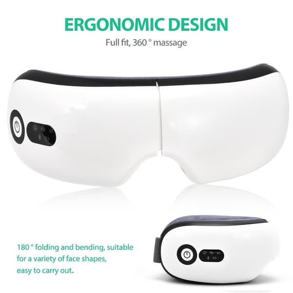 Intelligent vibrationsögonmassager rosa white