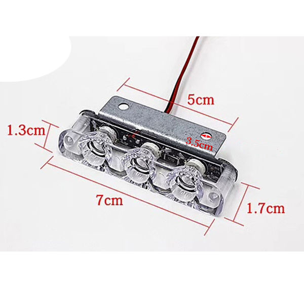 Polis-led-ljus Strobe-varningsljus Polis-lampor LED Blue Red+Blue