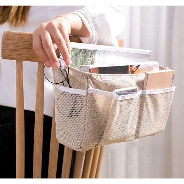 Tvättförvaringskorg för diverse hemcontainer khaki 31x12x17cm khaki
