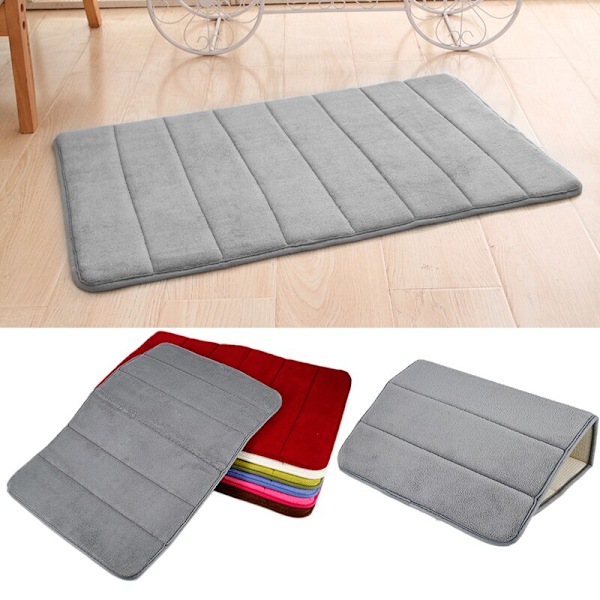 halkfri matta absorberande duschmatta för badrum beige wine red
