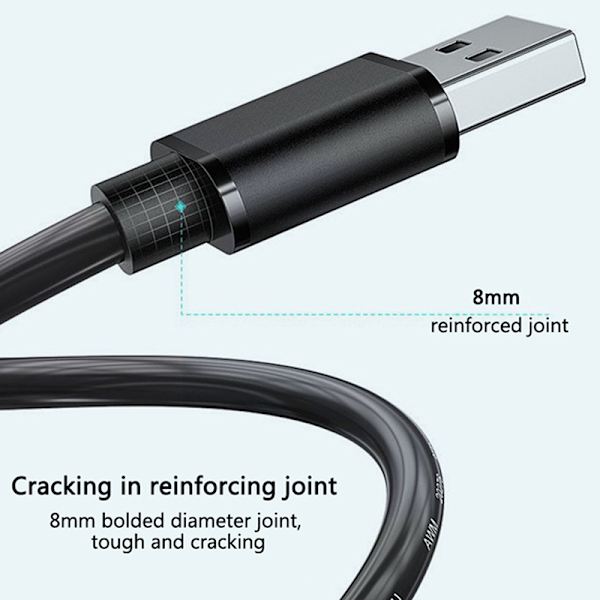 Förlängning USB 2.0-kabel USB till USB snabb överföring 1.5M