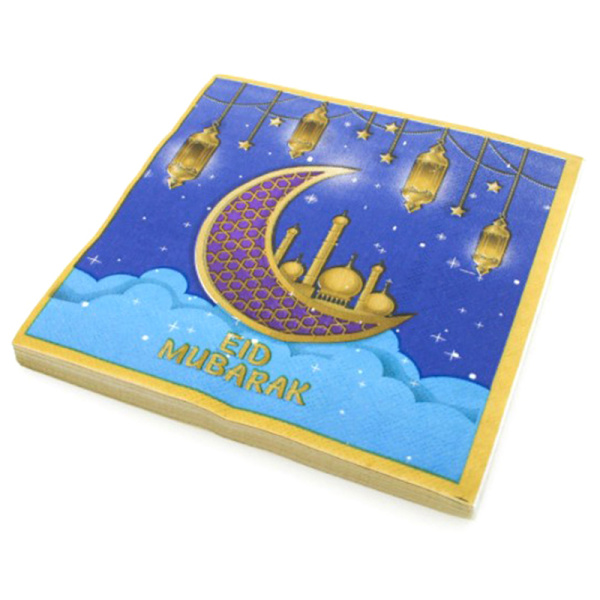 20:a/pack Eid Mubarak Ramadan Dekorationspapper Servett Muslim C H